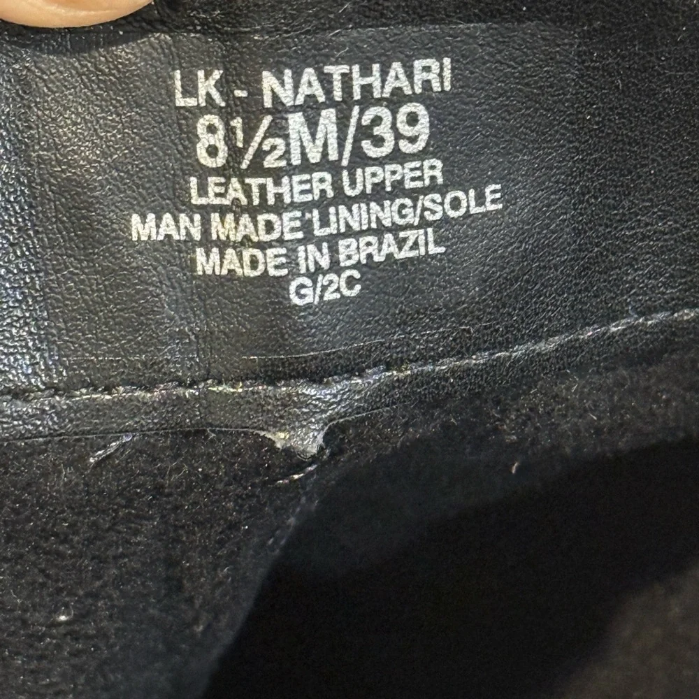 Women’s LUCKY BRAND Nathari Foldover black leather knee high boot- Size 8.5 - Picture 10 of 11